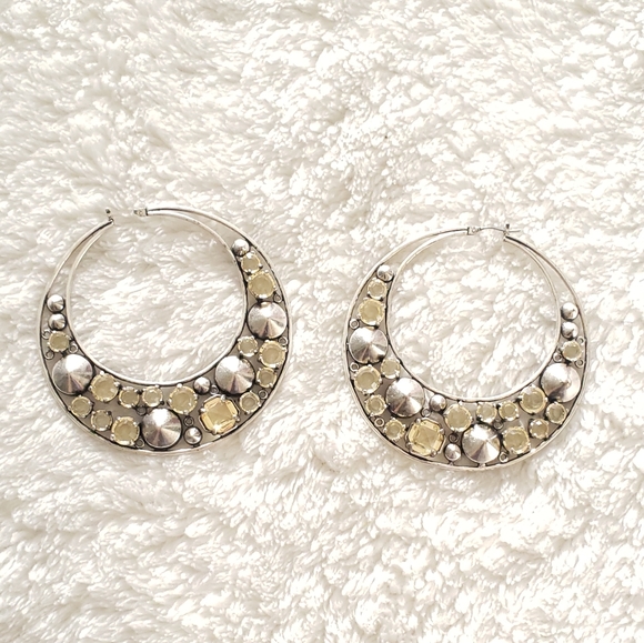Vintage Jewelry Vintage Silver Hoop Earrings Poshmark